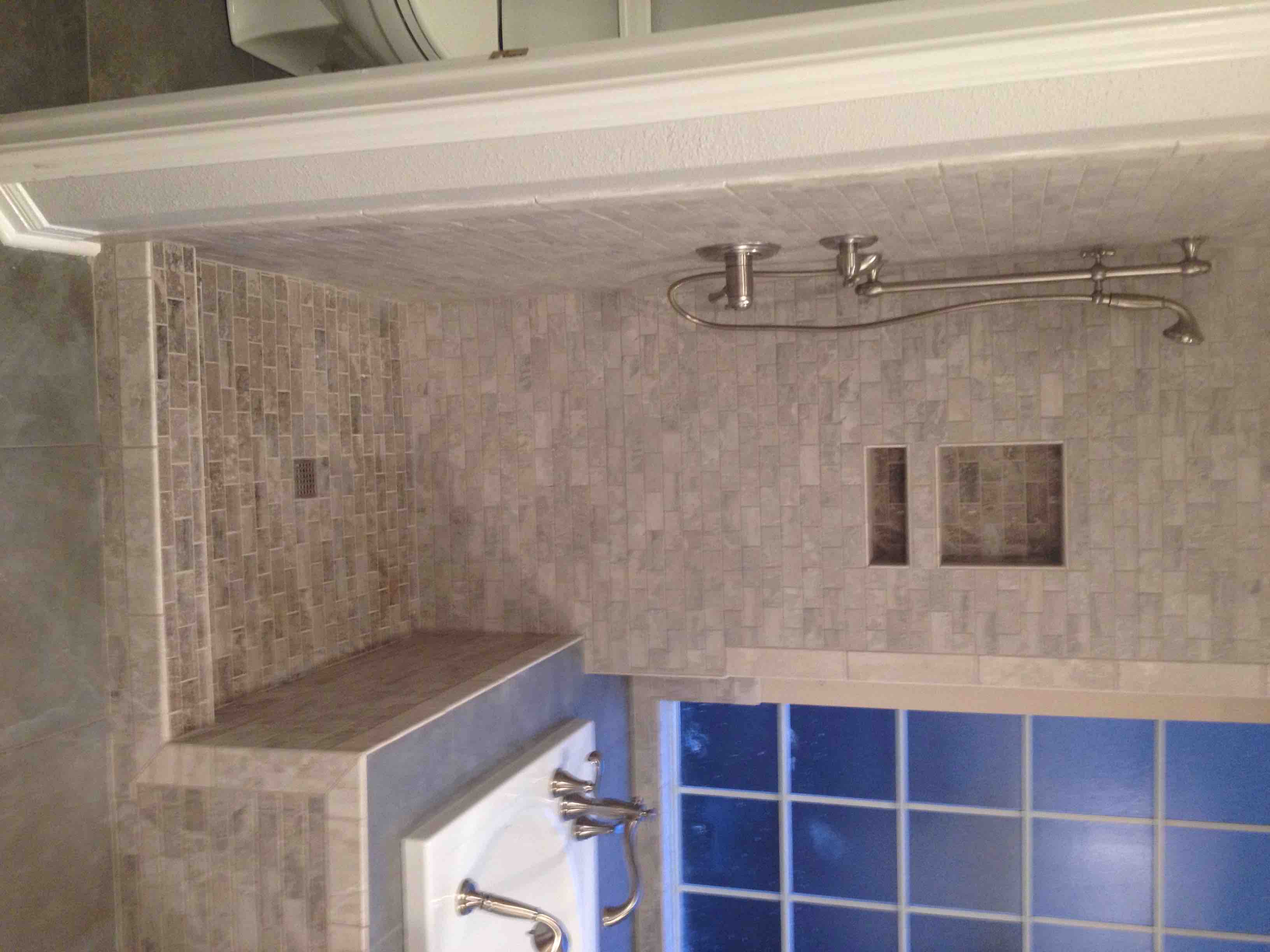 1 Custom Shower and Tile Bathtub from California Doors and Windows